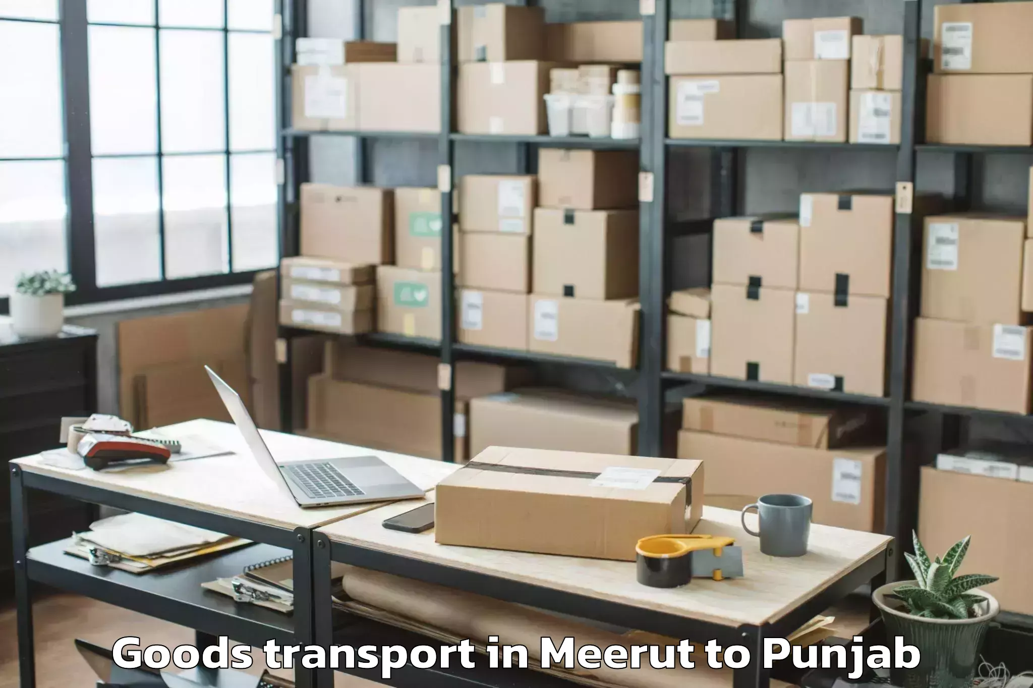 Book Meerut to Sas Nagar Mohali Goods Transport Online